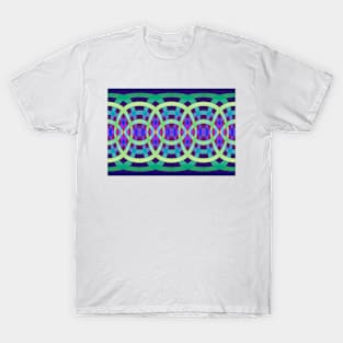 digital chain pattern T-Shirt